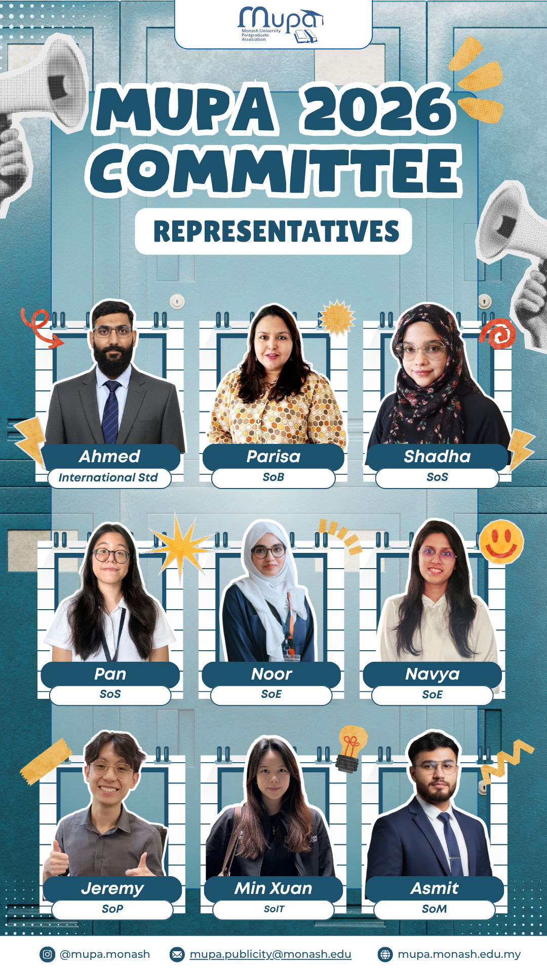 MUPA 2026 Representatives
